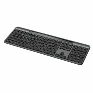 Logitech Signature Slim Solar+ K980 Keyboard - Full-size - Wireless Connectivity - USB Type A, USB Type C Interface - Germ