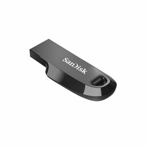 SanDisk Ultra Curve SDCZ550-128G-I35 128 GB USB 3.2 (Gen 1), USB 3.0, USB 2.0 Flash Drive - Black - 100 MB/s Read Speed - 
