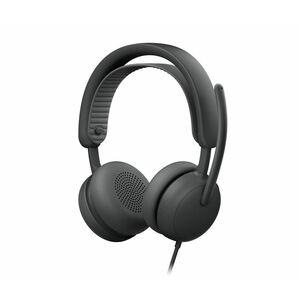 Logitech Zone Wired 2 Wired Over-the-head Stereo Headset - Graphite - Microsoft Teams Certification - Binaural - Circumaur