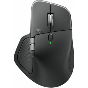 Logitech MX Master 4 for Business Full-size Mouse - Bluetooth/Radio Frequency - USB Type C - Darkfield - 8 Button(s) - Gra
