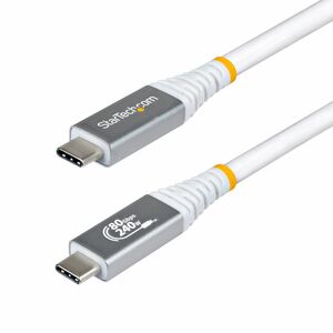 StarTech.com 50 cm USB4 A/V/Power/Data Transfer Cable - 1 - Cable for Notebook, USB Device, Docking Station, Wall Charger,