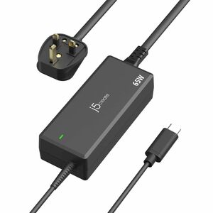 j5create JUP1265-FN 65 W Adaptador de CA - 1 Pack - Adaptador universal - 1 USB Tipo C - para PC Tablet, Smartphone, Noteb