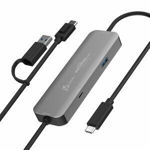 j5create Wormhole Switch JCH422-N Hub USB - USB Tipo C, USB tipo A - 640 MB/s - Tablet, Smartphone, Rato, Teclado, Unidade