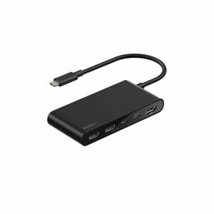Belkin Connect USB Type C Docking Station for Notebook, Workstation - Charging Capability - Black - Portable - 4K @ 60Hz -