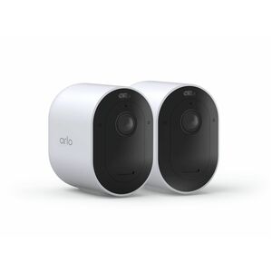 Arlo Pro Outdoor 2K Network Camera - Colour - 2 - White - Infrared/Color Night Vision - 2560 x 1440 - Wi-Fi - USB - Wall M