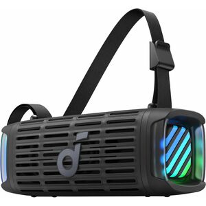 soundcore Boom 3i Portable Bluetooth Speaker System - 50 W RMS - Adventurer Black - 56 Hz to 20 kHz - Battery Rechargeable
