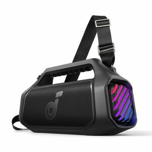 soundcore Boom 2 Plus Bluetooth Speaker System - 140 W RMS - Phantom Black - Tabletop - 40 Hz to 20 kHz - Surround Sound -