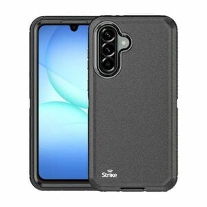 Strike Rugged Case for Samsung Galaxy A17 (Black) - For Samsung Galaxy A17 Smartphone - Textured - Black - Textured, Rubbe