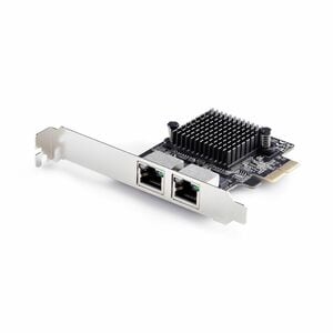 StarTech.com 5Gigabit Ethernet Card for Desktop, Server - Black - TAA Compliant - PCI Express - Full-Height Low-Profile Br