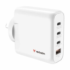 Verbatim 140 W AC Adapter - 1 Pack - Universal Adapter - 3 USB Type-C - For Smartphone, Tablet PC, Notebook, Gaming Consol