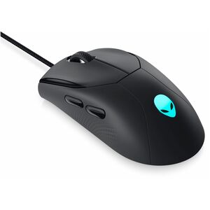 Alienware AW320M 游戏鼠标 - A 型 USB - 光学 - 6 按钮 - 6 可编程按钮 - 月之暗面深邃黑 - 电缆 - 19000 dpi - 对称