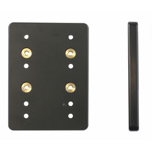 Brodit Mounting Plate for Scanner - Black - Acrylonitrile Butadiene Styrene (ABS), Acetal Plastic