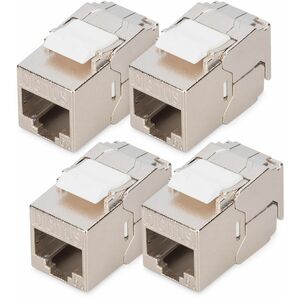 Digitus Network Connector - 4 Piece - 1 × RJ-45 Network - Female - Shielding