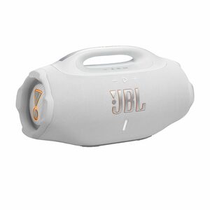 JBL Boombox 4 Portable Bluetooth Speaker System - 210 W RMS - White - 37 Hz to 20 kHz - Battery Rechargeable - 1