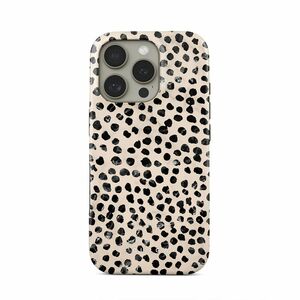 BURGA Case for Apple iPhone 16 Pro Smartphone - Almond Latte / Spotted Pattern - Fade Resistant, Scratch Resistant, Shock 