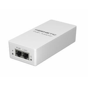 Injecteur PoE Keenetic KN-4510 - 120 V AC, 230 V AC Entrée - 1x RJ-45 Port(s) d'entrée - 30 W