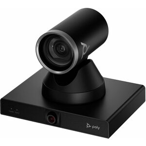 Poly Studio E60 视频会议摄像头 - 16 百万象素 - 30 fps - 黑 - B 型 USB - 3840 x 2160 视频 - 自动对焦 - 78° 角度 - 麦克风 - 网络 (RJ-45) - 用于 视频会议系统 -