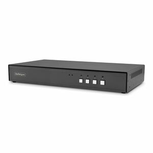 StarTech Secure 4-Port Dual-Monitor KVM Switch, 1x DP In to 2x HDMI Out, 4K 60Hz, NIAP 4.0, CAC, Metal Housing, Made in th