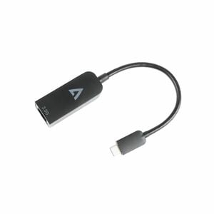 V7 V7UCRJ25G-BLK RJ-45/USB-C Network/Data Transfer Cable - Cable for Computer, Network Device - First End: 1 x USB Type C 
