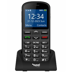 Opel Mobile BigButton M 128 MB Feature Phone - 2.2" QVGA 220 x 176 - 48 MB RAM - 4G - Black - Bar - Unlocked SIM-free - Re