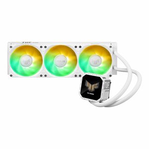 TUF Gaming LC III 360 ARGB LCD all-in-one liquid CPU cooler with pre-installed triple fans designed for high airflow & sta