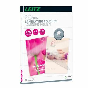 Leitz iLAM Laminating Pouch - Sheet Size Supported: A4 - Laminating Pouch/Sheet Size: 303 mm Width x 125 µm Thickness - Gl