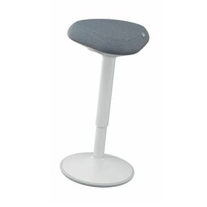 Leitz Ergo - Dual Density Foam (DDF) Seat - Rounded Base - Grey - Fabric
