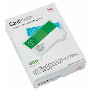 ACCO Document Laminating Pouch - Sheet Size Supported: A7 83 mm Width x 113 mm Length - Laminating Pouch/Sheet Size: 125 µ