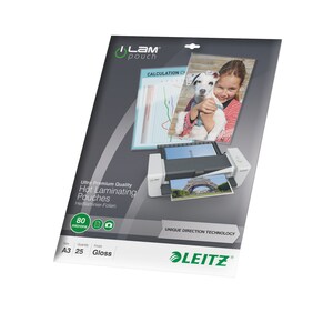 ACCO iLAM Laminating Pouch - Sheet Size Supported: A3 297 mm Width x 420 mm Length x 0.08 mm Thickness - Laminating Pouch/