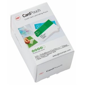 ACCO Card Laminating Pouch - Sheet Size Supported: Card 54 mm Width x 86 mm Length - Laminating Pouch/Sheet Size: 250 µm T