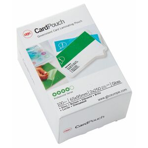 ACCO Card Laminating Pouch - Sheet Size Supported: Card 65 mm Width x 95 mm Length - Laminating Pouch/Sheet Size: 250 µm T