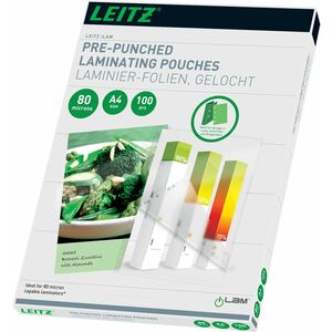 ACCO iLAM Laminating Pouch - Sheet Size Supported: A4 - Laminating Pouch/Sheet Size: 303 mm Width x 80 µm Thickness - Glos