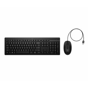 HP 225 G2 键盘鼠标 - 2 件 - A 型 USB 柱塞 电缆 键盘 - 键盘/键盘颜色: 黑 - A 型 USB 电缆 鼠标 - 1200 dpi - 3 按钮 - 滚轮 - 指点设备颜色: 黑 - CoPilot 热键 - 对称 