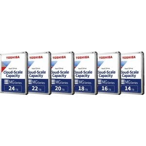 Toshiba Festplatte - 3,5" Intern - 20 TB - SATA (SATA/600) - Conventional Magnetic Recording (CMR) Method - Data Center, V