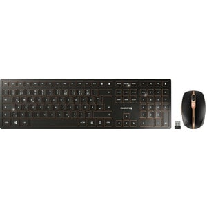 CHERRY DW 9100 SLIM Robust Tastatur & Maus - QWERTY - Englisch (US) - Tastatur, Kabellos, Bluetooth/RF, 4.0 2,40 GHz USB T
