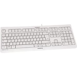 CHERRY KC 1000 Tastatur - Kabel Konnektivität - USB Schnittstelle - Französisch - Pale Gray - LPK Schlüsselschalter - 105 