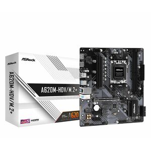 ASRock A620M-HDV/M.2+ Desktop-Mainboard - AMD A620 Chipsatz - Buchse AM5 - Micro ATX - Ryzen 7 Unterstützter Prozessor - 9