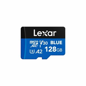 Lexar BLUE PLUS 128 GB Class 10/UHS-I (U3) V30 microSDXC - 170 MB/s Read - 10 Year Warranty