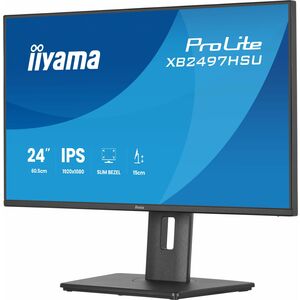 Moniteur LED iiyama ProLite XB2497HSU-B1 24" Classe Full HD - 16:9 - Noir mat - 60,5 cm (23,8") Viewable - Technologie IPS