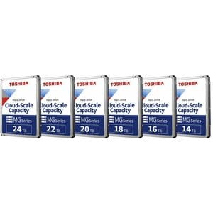 Toshiba MG11 MG11ACA22TE 22 TB Hard Drive - 3.5" Internal - SATA (SATA/600) - Conventional Magnetic Recording (CMR) Method