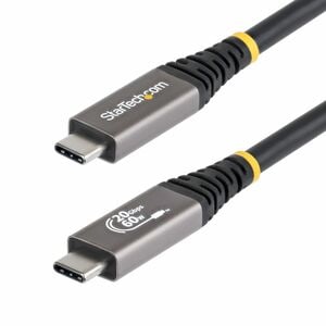 StarTech.com 3 m USB4 A/V/Power/Data Transfer Cable - 1 - Cable for Notebook, USB Device, Docking Station, Wall Charger, M