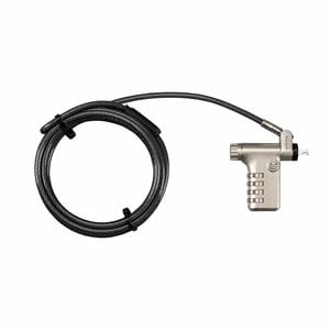 Targus DEFCON ASP106RGLXS Cable Lock For Notebook, Docking Station, Monitor - 1.98 m Cable - Resettable/Serialized - 4-dig