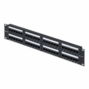 PANEL DE PARCHEO 2U DE 48 PUERTOS CAT6 RJ45 UTP TIPO 110