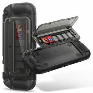 Spigen Case for Nintendo Gaming Console - Black - Thermoplastic Polyurethane (TPU), Polycarbonate (PC)