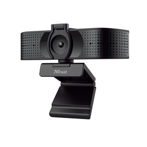 Trust Webcam - 30 fps - Black - USB 2.0 - 3840 x 2160 Video - Auto-focus - 74° Angle - Microphone - For Computer, Notebook