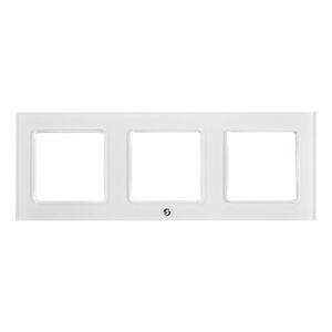 Shelly Wall Switch sorolókeret, 3-as fehér üveg előlapos