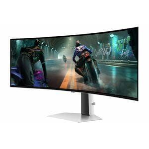 Samsung Odyssey OLED G9 S49DG910SU 49 Zoll Klasse DWQHD Gekrümmter Bildschirm Gaming-OLED-Monitor - 32:9 Format - Silber -