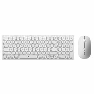 Echelon Compact USB-C Rechargeable Bluetooth Keyboard  Mouse for Mac White, US