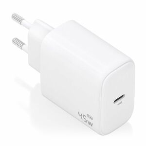 CARGADOR GAN 45W USB-C PD3.0 BLANCO