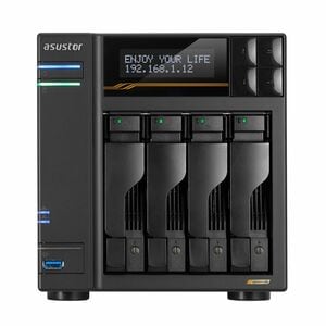 ASUSTOR LOCKERSTOR 4 Gen3 AS6804T SAN/NAS Storage System - Ryzen Embedded V3C14 Quad-core (4 Core) 2.30 GHz - 4 x HDD Supp